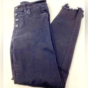 Women’s Size 7/27” High-Waisted Black Label Button-Fly Jeans